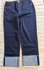 KUT from the Kloth Women  s Straight Cuffed Jeans Sz 12 academia preppie business