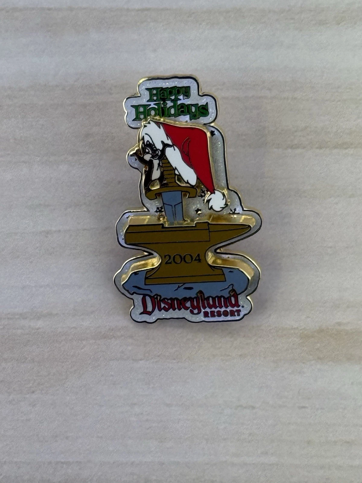 2024 Disney Auctions Happy Holidays Chip and Dale Sword in the Stone LE1000 Pin