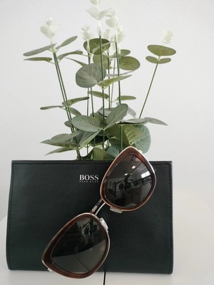 Gafas de sol marrones de estilo retro