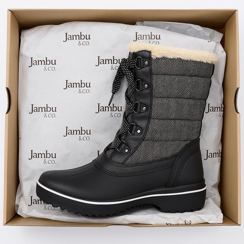 JBU by Jambu Siberia women’s black herringbone winter boots, size 9.5 M - Picture 5 of 8