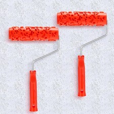 2 Pcs 7 Texture Roller Pattern Paint Roller f...