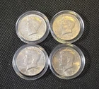 Lot of 4 1964 Kennedy Half Dollar Coins 90% Silver XF–AU Nice Original Coins
