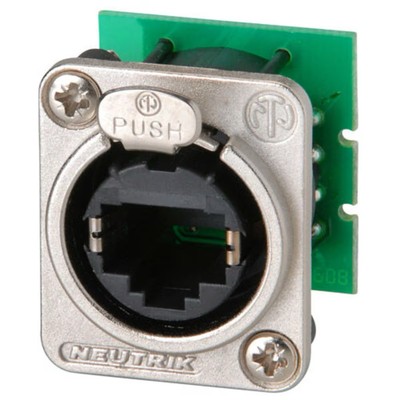 Neutrik NE8FDV-Y110 etherCON Chassis D Series Connector,  IDC 110 Punch Down