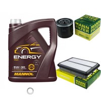 Inspektionspaket 5L Mannol Energy 5W-30 FüR Hyundai Santa Fé I 2.7 V6 4X4 2.0