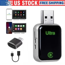 Wireless Carplay Adapter for iPhone Plug & Play Wired to Wireless CarPlay Dongle