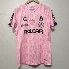 Camiseta de fútbol para mujer Necaxa Charly Home talla pequeña