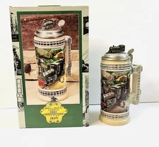 Vintage Anheuser Busch Early Transportation Series Train Stein With Box 1997