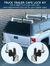 Truck Cap Camper Shell T-Handle Lock Latch Parts, Truck Bed Topper Door Locki...