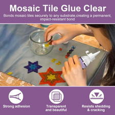 200G Mosaic Tile Glue Clear Mosaic Adhesive Strong Bond Fast Drying Waterproof
