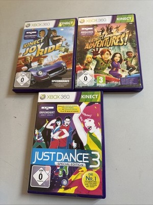 Just Dance 3 Special Edition XBOX 360 + Kinect Adventures + Kinect Joy Ride  