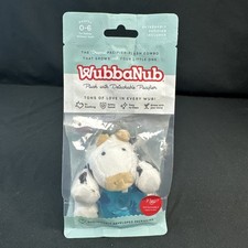 NEW WubbaNub Cow Plush with Detachable Pacifier For Babies Infants 0-6 Months