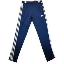 Adidas Kids Navy Blue Climacool Soccer Training Pants Joggers 3-Stripe M 11-12 Y