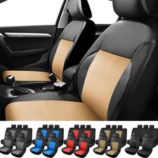 For Subaru Car 5 Seat Covers leather Front Rear Full Set Protectors Cushion Mat