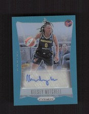 2024 Prizm WNBA #TB-KM Kelsey Mitchell Throwback Signatures Teal /35 AUTO