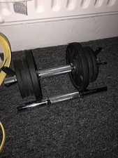 Domyos 10kg Black Cast Iron Dumbbell Set Spinlock Need Two Spinlock For Other