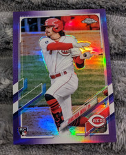 Jonathan India 2021 Topps Chrome Update Purple Refractor #USC74 Rookie Card. rookie card picture