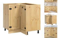 Schrank Mit Regal Honig 60x32x40 Cm Massives Kiefernholz