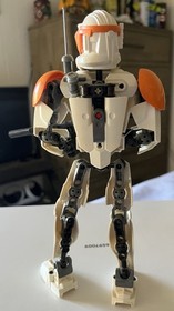 LEGO Star Wars Clone Commander Cody 75108 Buildable Figure Orange Armor Blaster