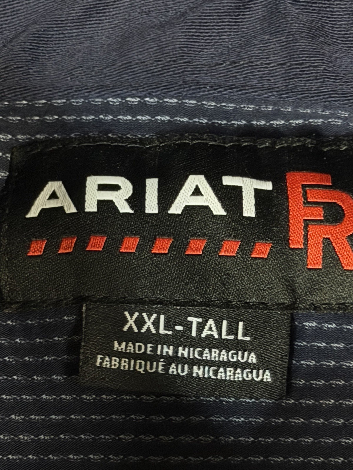 Ariat FR Western Performance Navy Vent Work Shirt… - image 6