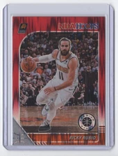 2019-20 Hoops Premium Stock Red Flash Prizm Ricky Rubio Phoenix Suns #189