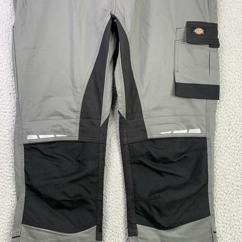 Dickies Pants Mens 38x32 Gray Black GDT Premium Flex Workwear Knee Pad Pockets - Picture 3 of 24