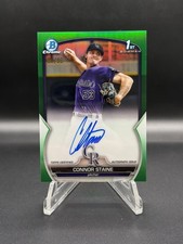 2023 Bowman Chrome 1st Auto Connor Staine #CPACSE Green Refractor  /99