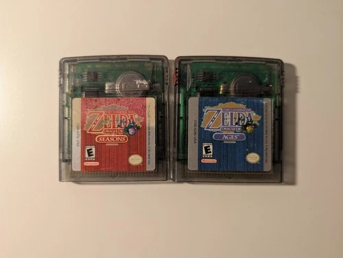 Nintendo Gameboy Color (GBC) Legend of Zelda Oracle of Seasons & Oracle of Ages