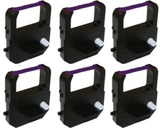 6 Pack Replacement Ribbons For Acroprint ES700 ES900 M150MC4, PURPLE INK