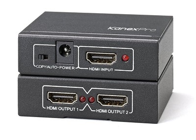 Kanex Pro SP-HD1X24K 4K HDMI 2-Port Splitter,BLACK
