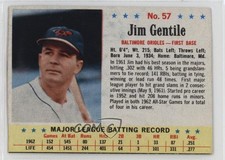1963 Post Jim Gentile (Dark Blue Background) #57 b7j