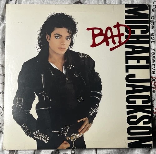 EX Promo Michael Jackson - Bad - LP Record 1987 Epic E 40600 Gatefold Gold Stamp