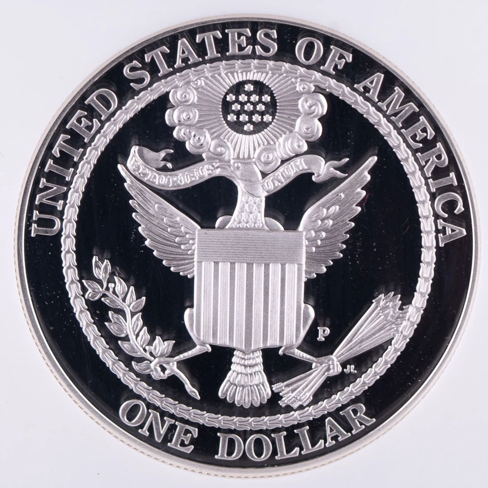 Certified 2008-P Silver $1 NGC PF69 Ultra Cameo Bald Eagle  - Image 4 of 4