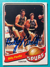 SIGNED BILLY PAULTZ 1979 TOPPS AUTOGRAPHED CARD - SPURS