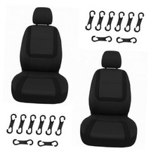 YoRise Car Seat Covers, Comfortable Breathable Front Seat Covers, Anti Black