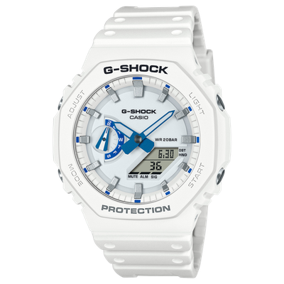 Casio GA-2100HDS-7A Men's G-Shock Watch - White - Stylish & Shock