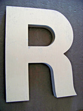 Vintage Large Cast Aluminum Sign Letter R 14 3/4" tall X 11 1/4" wide 5 lb 4 oz