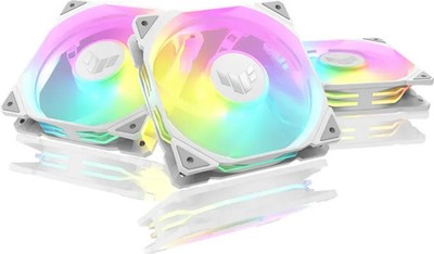 ASUS TUF Gaming TR120 Reverse ARGB weiß, 120mm, 3er-Pack
