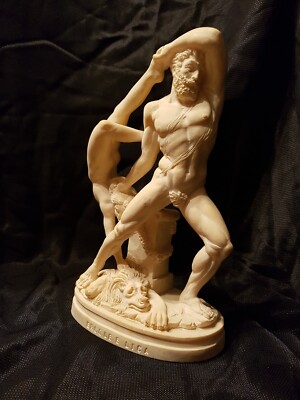 ercole e lica , meaning Hercules and Lichas resin figurine by G Ruggeri