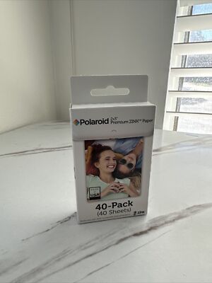 Polaroid Premium ZINK Photo Paper 2 x 3'' - Pack of 40 Sheets