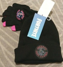 NWT Boys 2 pc Fortnite Beanie  Gloves Set Jackpot Loot Llama -2868