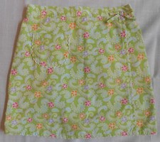 Girls Gymboree Size 5 Palm Springs Green Paisley Flower Cotton Skirt - EUC