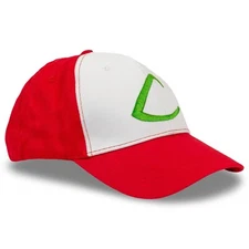 Ash Ketchum Adult Baseball Cap Original Hat Trainer Cosplay Costume L Embroidery