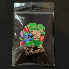 Japan Disney Marimocraft Pin Lilo & Stitch Ohana Dangle