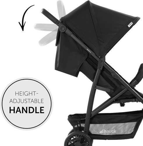 Passeggino 4 ruote 0 22 kg RAPID 4 Black 148457 Hauck - Foto 5 di 7