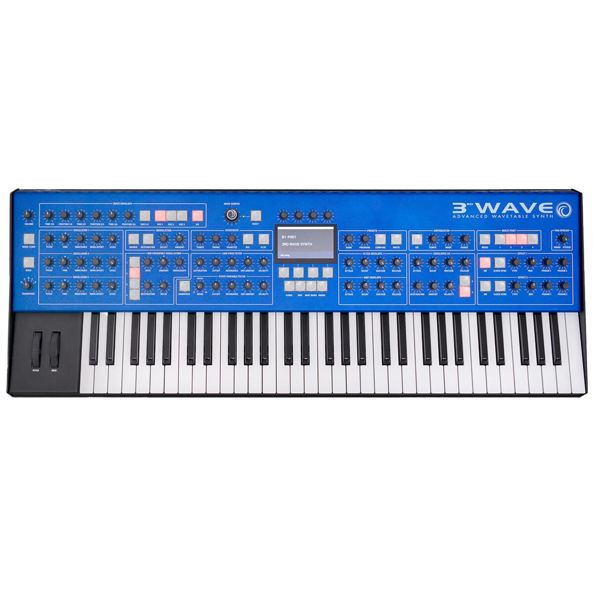 Синтезатор Groove Synthesis 3rd Wave с 61 клавишей, усовершенствованный волновой клавиатурный синтезатор