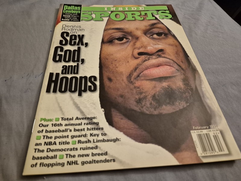 INSIDE SPORTS magazine Dennis Rodman Art Modell Patrick Ewing Rush Limbaugh 