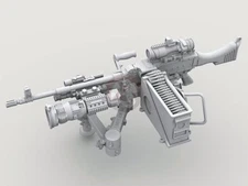 Legend 1/35 M240 Machine Gun on Vehicle Mount w/Swing Arm Var #3 (2 pcs) LF3D017