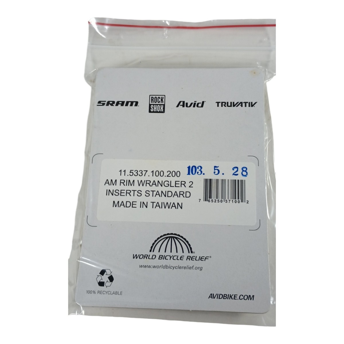 Avid Rim Wrangler Inserts Standard Compound Brake Pad