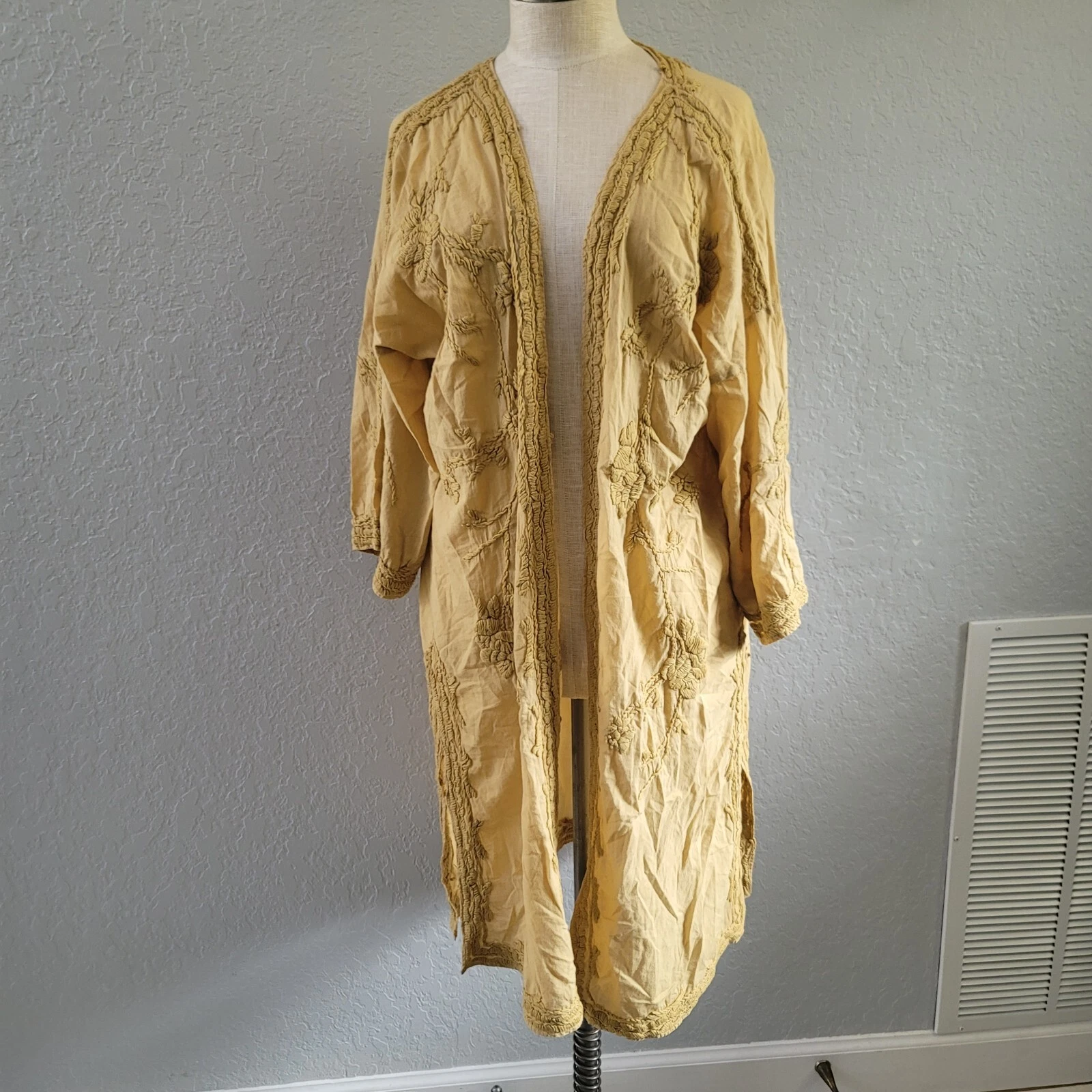 Giacca Kyla Karyn Seo Celine Caite Top Small Vintage Giallo Bambù Nuova con etichette