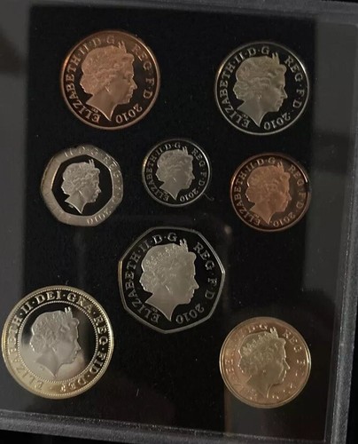 2010 The Royal Mint Regno Unito Regno Unito Dodici 12 monete proof set collezione - Foto 8 di 13